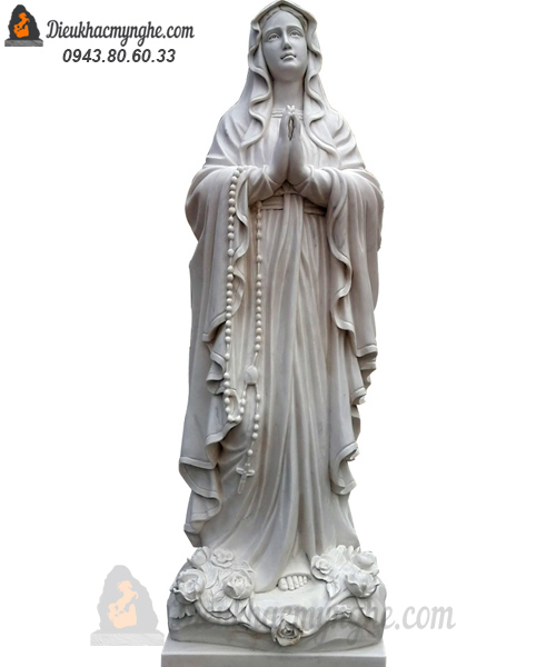 tượng đức mẹ bằng đá ms002