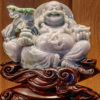 Tượng Phật Di Lặc Ngồi Đá Ngọc 32cm - VPPT063