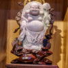 Tượng Phật Di Lặc Đứng Cầm Gậy Như Ý Đá Ngọc - VPPT067