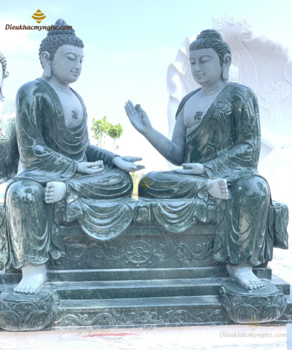 Tượng Phật A Di Đà đá xanh – DA001
