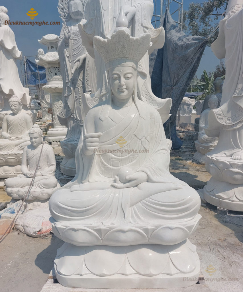 tượng địa tạng ngồi bằng đá