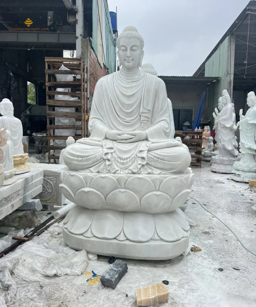 Tượng Phật Thích Ca Ngồi Tọa Thiền Bằng Đá