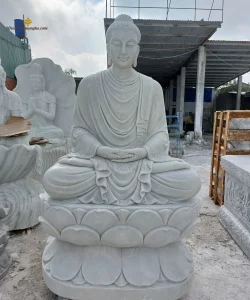 Tượng Phật Thích Ca Ngồi Tọa Thiền Bằng Đá